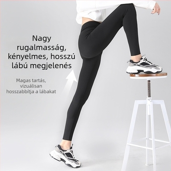Bonas női Shark Pants - magas derekú, hasformázó, feneket emelő fitnesz jóga nadrág, crop szabás, nyár–tavasz–ősz
