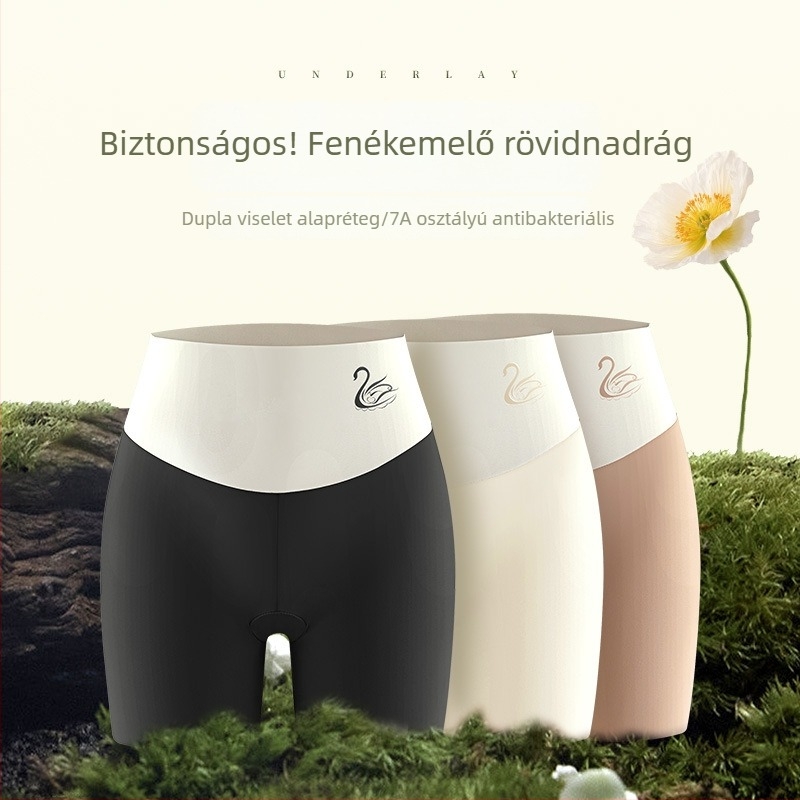 Ice Silk biztonsági rövidnadrág nőknek, légáteresztő, vékony, magas elasztikusságú, hipster alsónemű