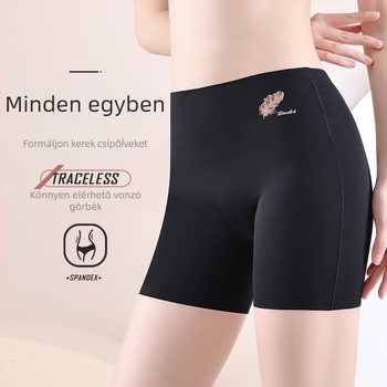 Női formázó alsó, ice silk varrás nélküli boxer, magas derekú, 80% nylon, ágyék alj 90% pamut