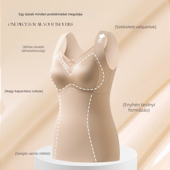 Női őszi–téli melegítő felső beépített melltámasz és kapucnival, V-nyakú, nylon, 2025