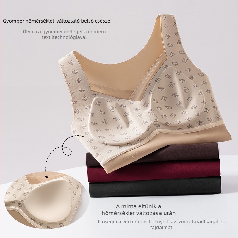 Női őszi–téli melegítő felső beépített melltámasz és kapucnival, V-nyakú, nylon, 2025