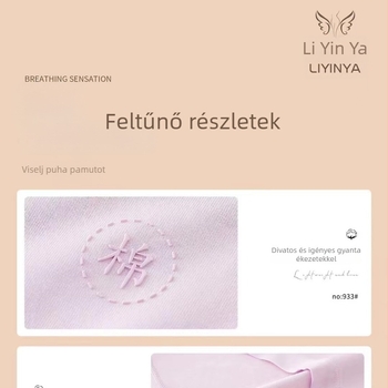 Liyinya 933 Női középmagasságú alsónemű, 60 szál puha pamut, kényelmes és letisztult, plusz méret, természetes bőrérzet, csípőn körbefogó, lélegző