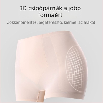 Női karcsúsító shapewear rövidnadrág párnázott, varrat nélküli, has- és csípőformázás, fenékemelés, magas derék