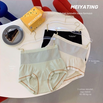 Varrás nélküli, magas derekú női shapewear alsó, méhsejt mintával a csípő emelésére, antibakteriális szemérem, hasformázás szülés után