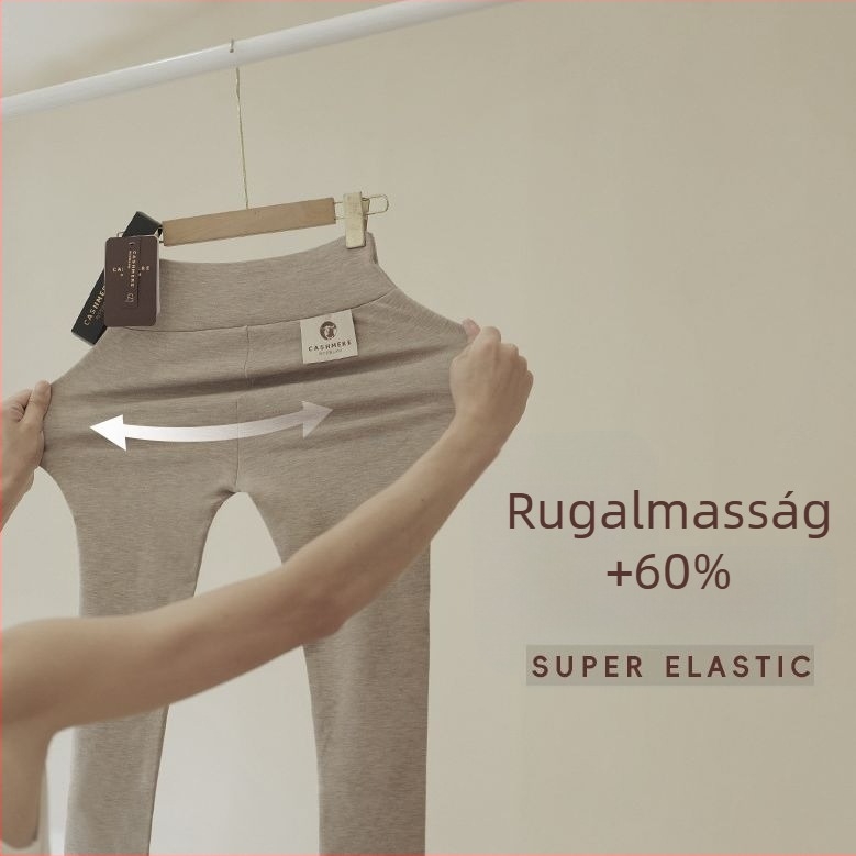 Albas női kasmírs leggings – meleg, karcsúsító hatású, magas derék, sokoldalú a jóga és a téli viselethez
