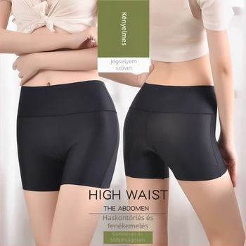 Női magas derekú ice-silk kötött nadrág, gyorsan szárad, 50% nylon, belső ice-silk bélés