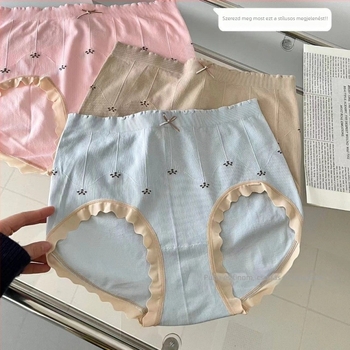 Varrat nélküli női alsónemű középmagas derekú, magas elasztikussággal, nylon anyagból, pamut bélés az intim területen