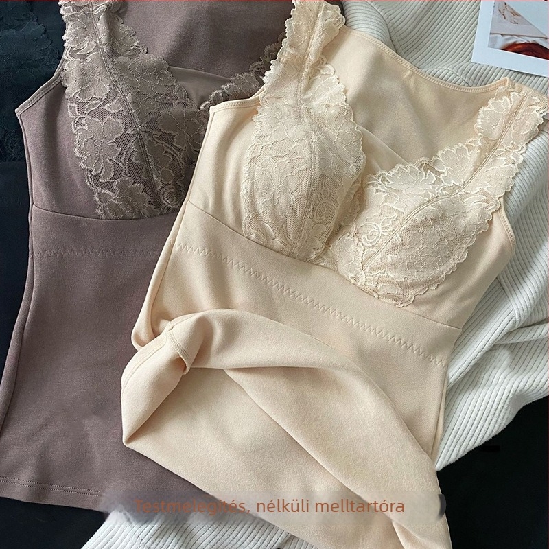 Termo mellény beépített csészével, meleg viszkóz anyag, 201–250 g/m² vastagság, velúr díszítés