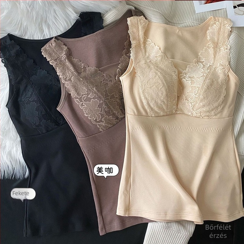 Termo mellény beépített csészével, meleg viszkóz anyag, 201–250 g/m² vastagság, velúr díszítés