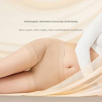 Női nylon boxer brief, Mulberry selyem bélés, középső derék, lélegző, egyszínű