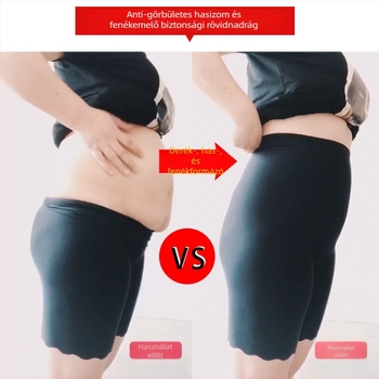 Női magas derekú Ice Silk biztonsági nadrág, bevarrás nélküli, formázó hatású, fő anyag: Nylon 85%, ágyéktáji bélés: pamut