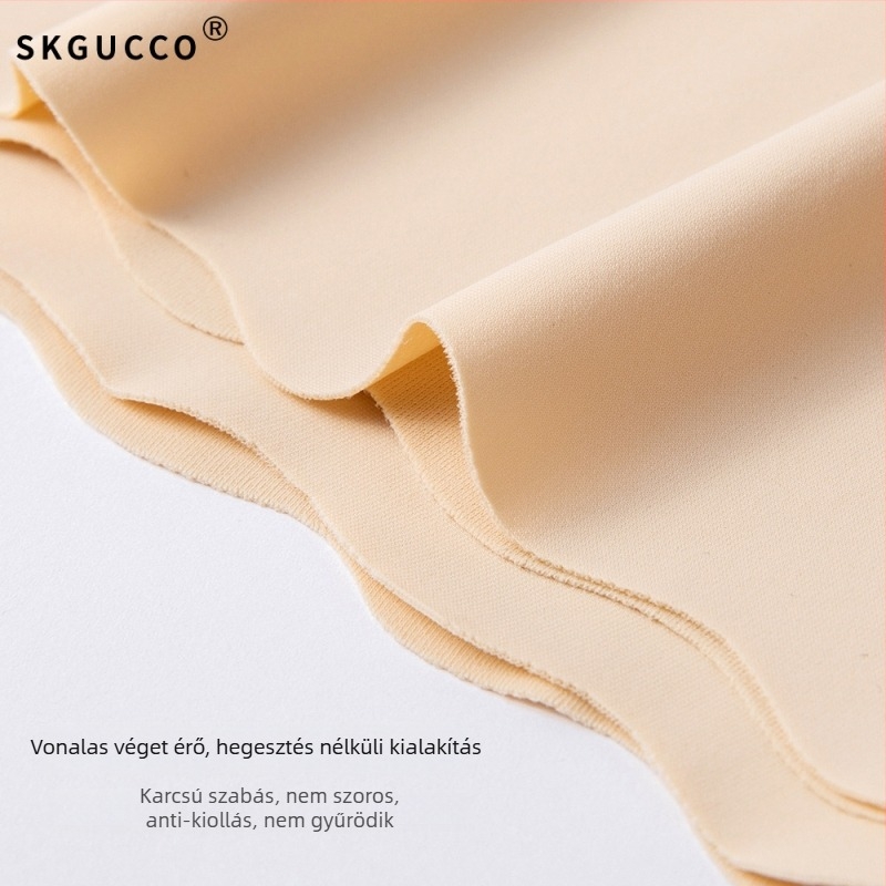 Női magas derekú Ice Silk biztonsági nadrág, bevarrás nélküli, formázó hatású, fő anyag: Nylon 85%, ágyéktáji bélés: pamut