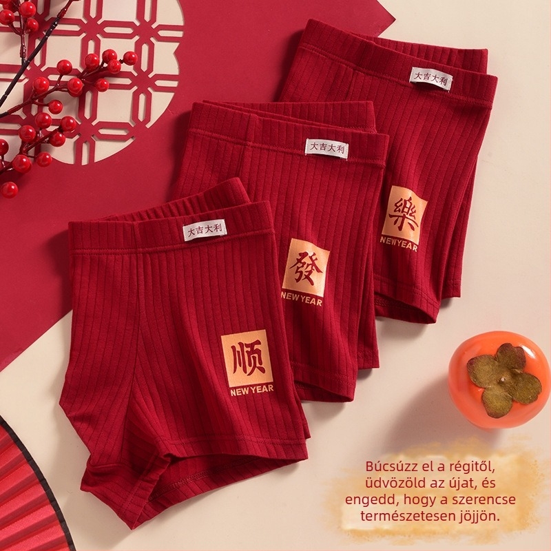 Férfi pamut légáteresztő boxeralsó Woodpecker, antibakteriális, középső derékmagasság, OEM-kompatibilis