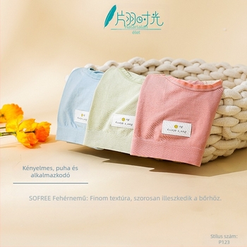 Női varrás nélküli antibakteriális fehérnemű vízálló réteggel, modal szövet, jacquard szövés, középmagas derék