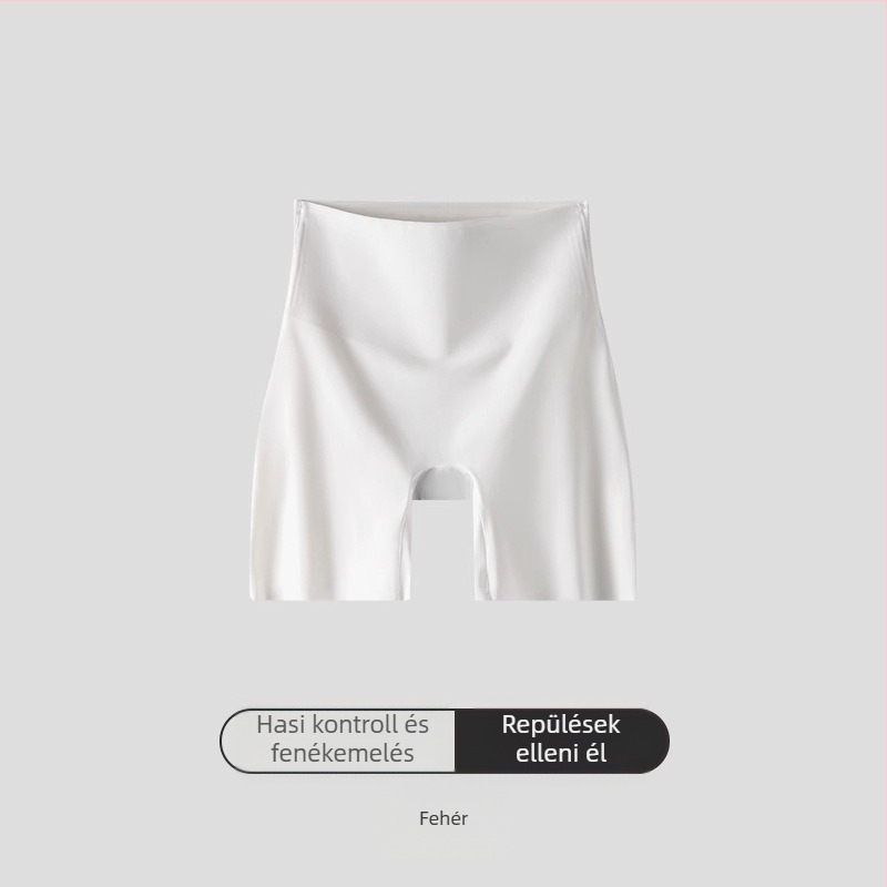 Női magas derekú biztonságos alsó – anti-expozíció, pamutbetéttel, Ice Silk anyag, Nylon 77%