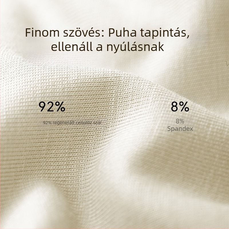 Férfi modal anyagú, varrat nélküli boxer brief, antibakteriális és lélegző, középmagas derekú, pamut gusset