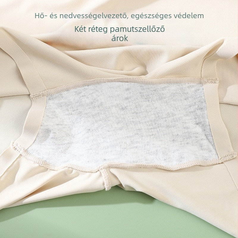 Női középmagas derekú boxer briefs nylonból (86%), egyszínű, pamut gusset 100% és spandex belső