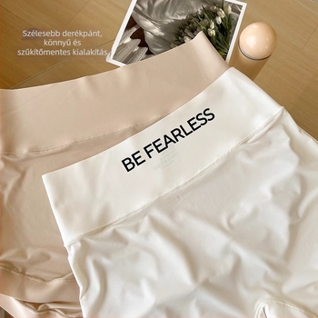 Női két-in-egyben alsó – Boxer briefs, Ice Silk kötött, átláthatóság nélküli, gyorsan száradó, 41-50d Nylon, pamut betét a szeméremnél