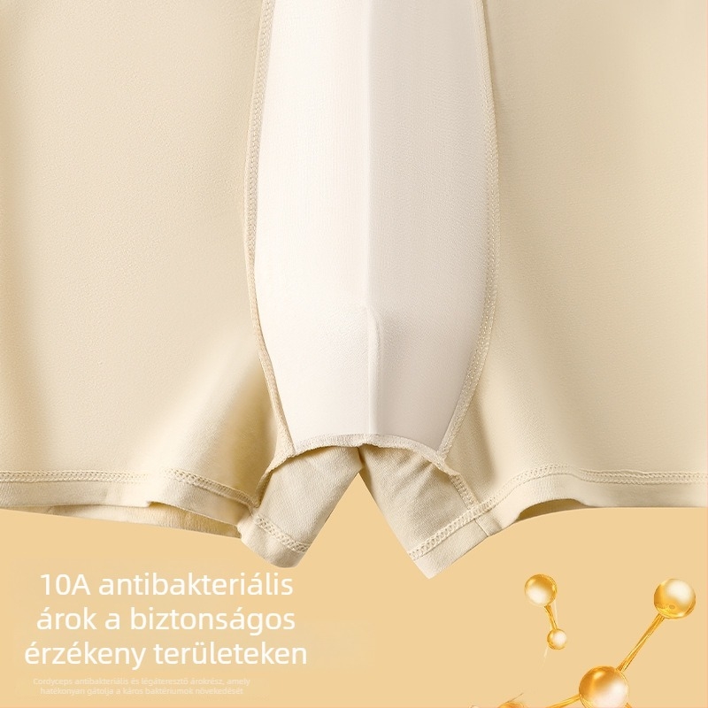 Férfi boxer brief, antibakteriális, lélegző pamutból (90–95%), középmagas derekú, kényelmes viselet.