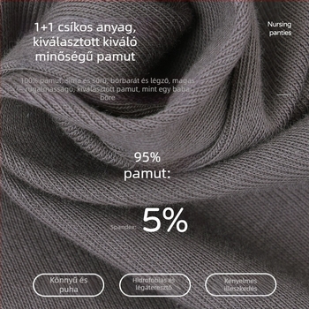 Felnőtt rehabilitációs rövidnadrág, lélegző kötött pamutból, magas derék, pamutos ágyéki bélés