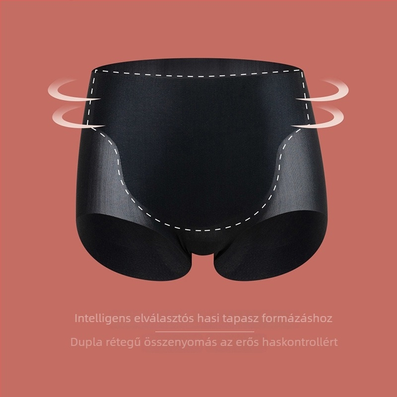 Sima, magas derekú haskontroll bugyi – nylon anyagból, Mulberry selyem bélés a szeméremrésszel, láthatatlan varrásokkal, fenékemelő hatással