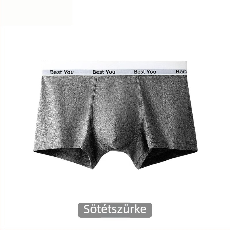 Férfi pamut boxer rövidnadrág, 2025 új modell, antibakteriális, lélegző, középmagas derék, bőrbarát, ágyékrész 100% pamut