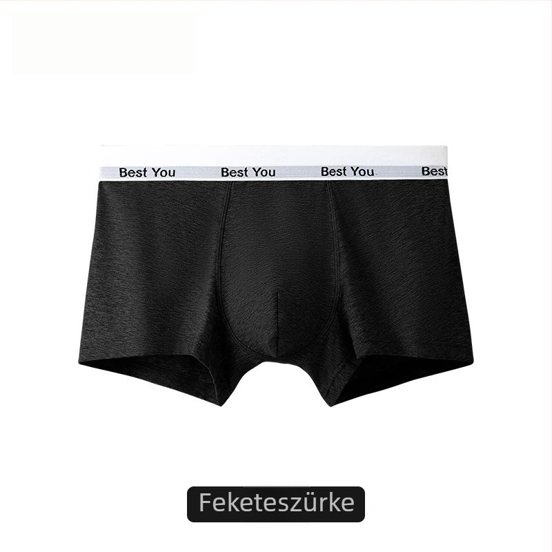 Férfi pamut boxer rövidnadrág, 2025 új modell, antibakteriális, lélegző, középmagas derék, bőrbarát, ágyékrész 100% pamut
