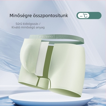 Fiúknak készült nejlon boxeralsó ice silk textúrával, tinédzsereknek