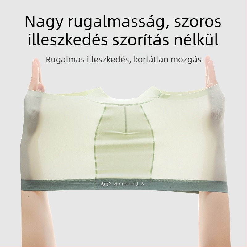 Fiúknak készült nejlon boxeralsó ice silk textúrával, tinédzsereknek