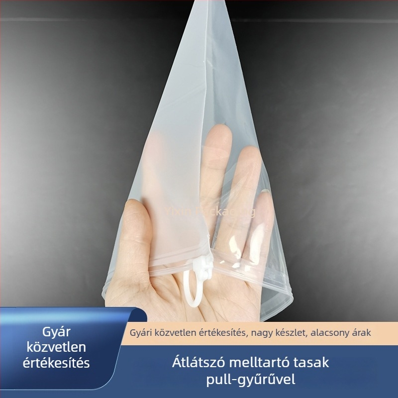 Fehérnemű csomagoló taska, PE+CPE anyag, értékesítési csomagolás, logó nyomtatás