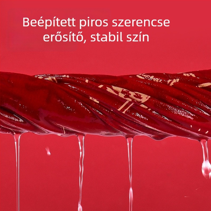 Piros férfi alsónemű, antibakteriális, 10A, zodiákus év boxeralsónemű