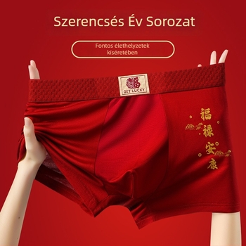 Férfi Lyocell antibakteriális boxeralsó, középső derekú, egyszerű szövésű, 90–95% Lyocell