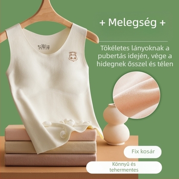 De Velvet őszi-téli meleg mellény tinédzser lányoknak beépített kosárral