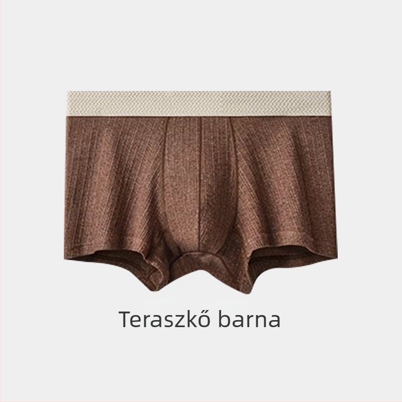 Férfi lélegző pamut boxer briefek, középmagas derekú, 95–100% pamut, viszkóz bevonat a lágyéki területen