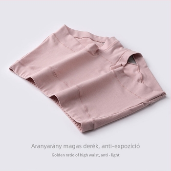 Női magas derekú boxeralsó, 95% pamut és 5% spandex, csípőemelés és hastámasz, átlátszatlan