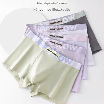 Férfi alsónemű pamutból és modalból, antibakteriális, légáteresztő, középmagas derékú boxer-briefs