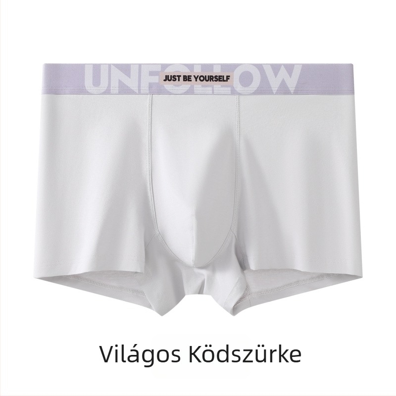 Férfi alsónemű pamutból és modalból, antibakteriális, légáteresztő, középmagas derékú boxer-briefs
