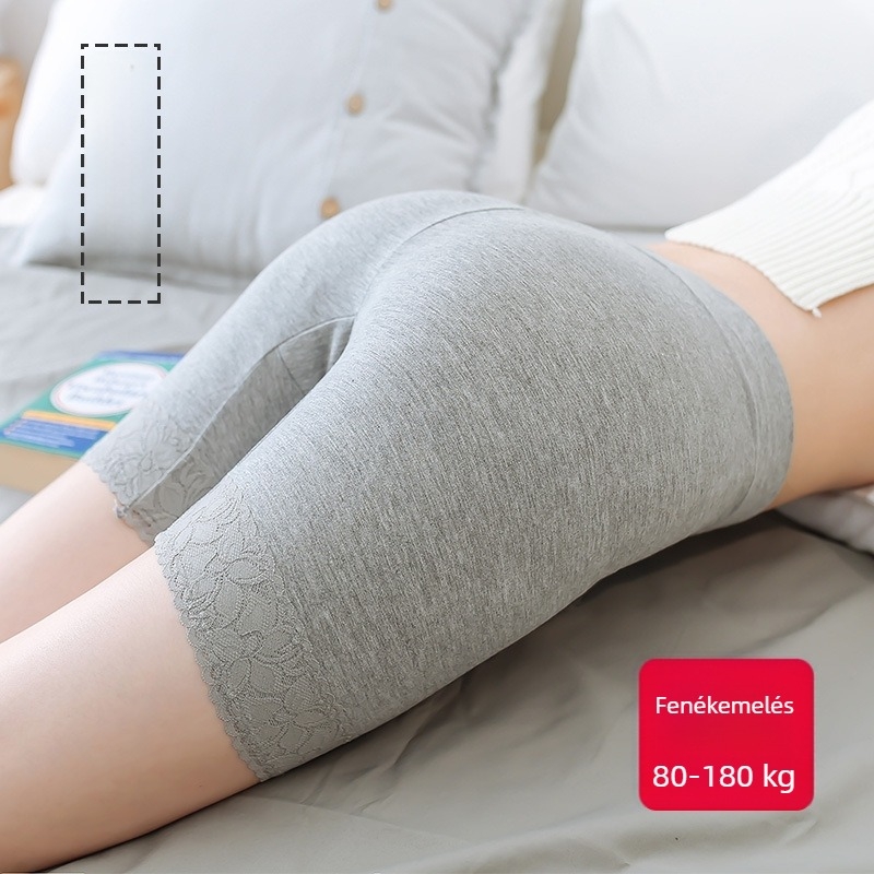 Plusz méretű női magas derekú leggings Modal pamut bélésével, védelem az átlátszóság ellen, nyári kényelem