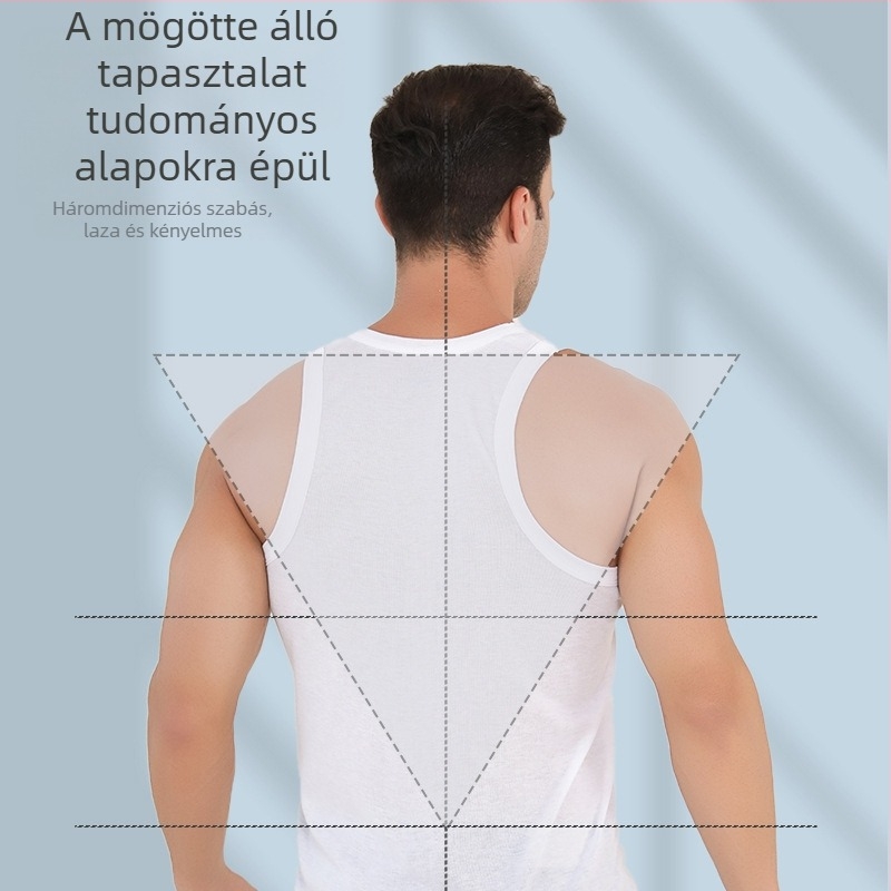 Ujjatlan sport mellény, 100% poliészter, kerek nyak, gyorsan száradó, nyári viselet