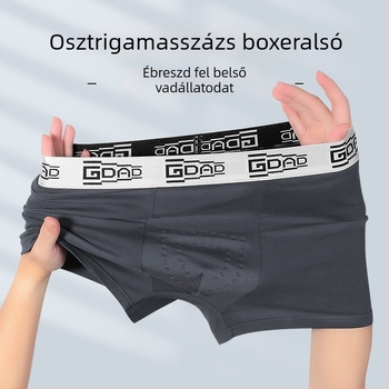 Férfi boxer alsó masszázs részecskékkel, antibakteriális, 10A