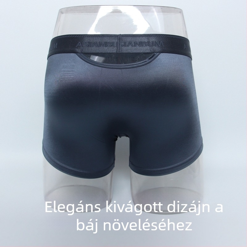 Asianbum férfi boxeralsó – selymes fényes felület, letisztult dizájn, U-derékkivágás