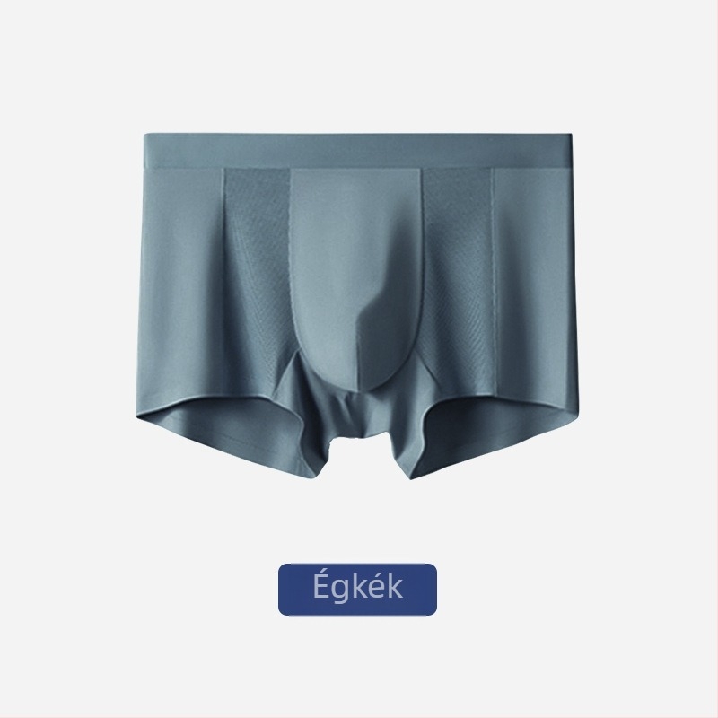 60 darab Modal férfi boxer brief, varrás nélküli derékrész, egyszínű, vékony fazon