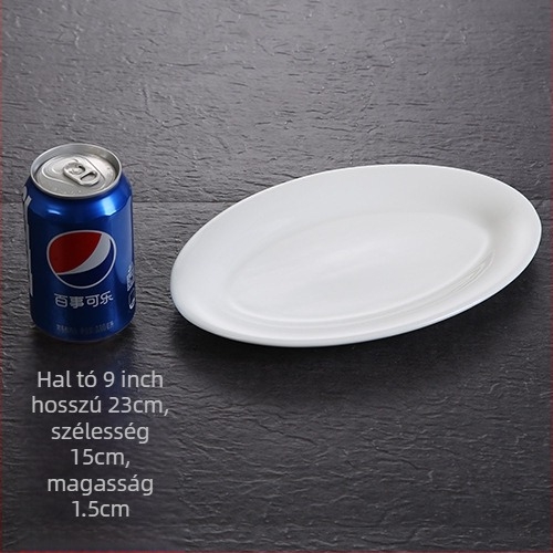 Halas tál, ovális, vastagodott, Anyag: selyemvirág, Quanfu márka, Japán stílus