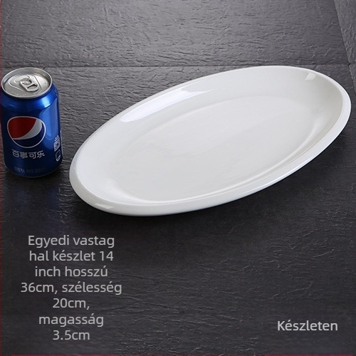 Halas tál, ovális, vastagodott, Anyag: selyemvirág, Quanfu márka, Japán stílus