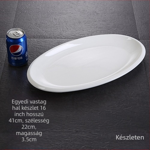 Halas tál, ovális, vastagodott, Anyag: selyemvirág, Quanfu márka, Japán stílus