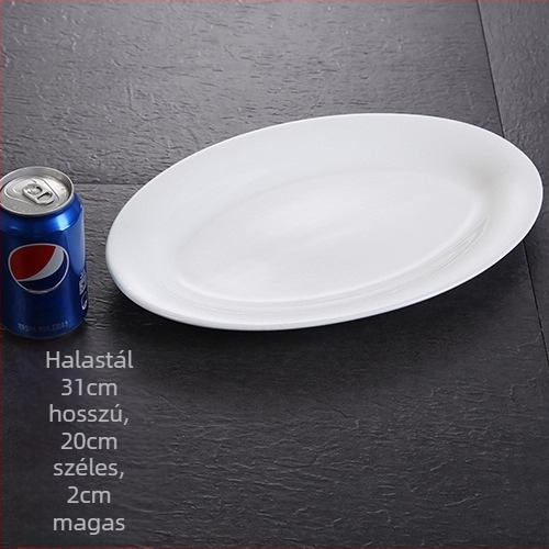 Halas tál, ovális, vastagodott, Anyag: selyemvirág, Quanfu márka, Japán stílus