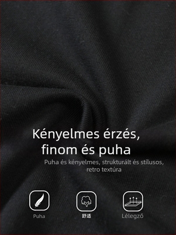 Férfi ujjatlan póló-vest, laza szabású, egyszínű, 100% pamut, egyenes szegély
