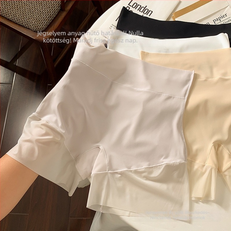 Női magas derekú boxer brief, 10A pamut antibakteriális alsó rész, varrat nélküli, két az egyben, egyszerű női alsónemű