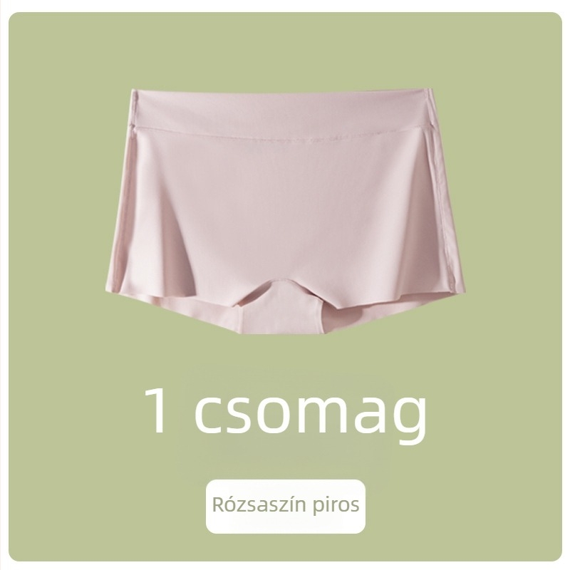 Női Ice Silk gyorsan száradó boxeralsó, középmagasságú, légáteresztő, pamutbetéttel, átlátszatlan