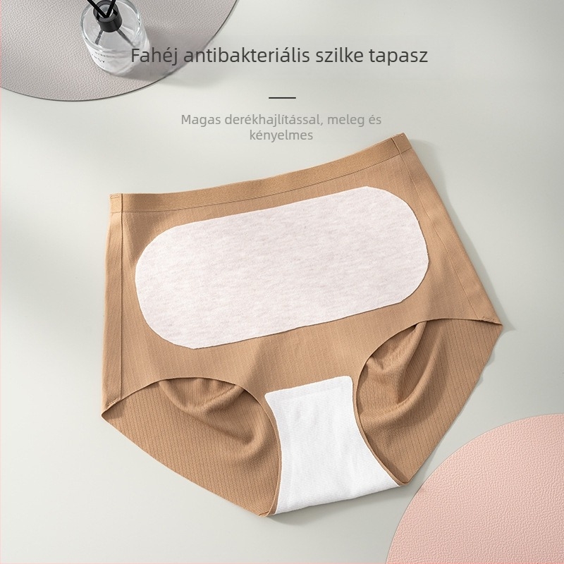 Női magas derekú nylon alsónemű Mulberry Silk betéttel a szeméremrésznél – antibakteriális, légáteresztő, hasi támogatás